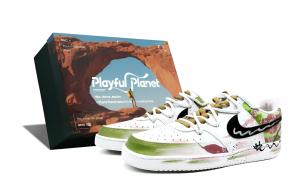 Nike Court Vision 1 устойчивые к истиранию, легкие и дышащие низкие кроссовки для скейтбординга Unisex Green