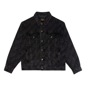 Куртка oversized trucker jacket 'black secret repeat' Drew House, черный