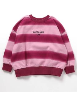 Толстовка в полоску с эффектом распыления