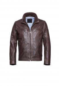 Кожаная куртка БУМАТТИ Bugatti, темно-коричневый