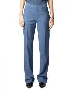 Брюки с расклешенным низом Pistol Zadig & Voltaire, синий