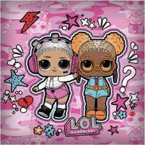 Декоративная подушка LoL Surprise Лучшие друзья - 35 х 35 см Aymax