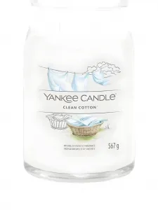 Свеча с ароматом "Чистый хлопок" Yankee Candle, белый