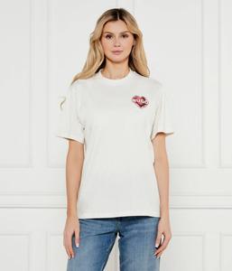 Футболка винтажная Hugo Tee 14 Relaxed Fit, экрю