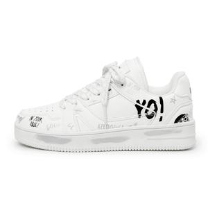 TONYBEAR Кроссовки для скейтбординга с противоскользящей подошвой, износостойкие, унисекс, белые