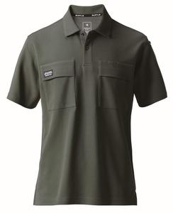 Футболка-поло BURTLE с коротким рукавом (унисекс) Весна-Лето, темно-зеленый, 517 14 5L