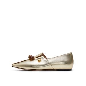 Женские лоферы Moonlight Letter, золотистые Joypeace, Gold