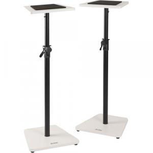 On-Stage Wood Studio Monitor Stands (White, Pair) SMS7500W