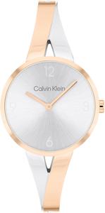 Calvin Klein Joyful - женские кварцевые часы с 2-часовым запасом хода, корпус из нержавеющей стали, браслет-браслет, водонепроницаемость 3 атм/30 метров, регулируемые звенья для индивидуальной посадки, диаметр 30 мм, Two Tone