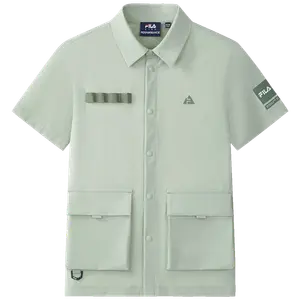 FILA KIDS Рубашка SS25 Extremely Gray Green Teenagers