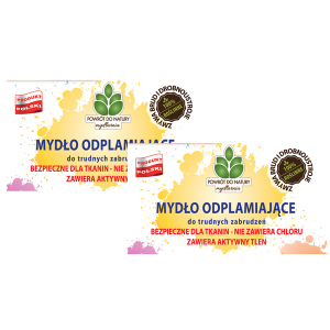 100% растительное пятновыводящее мыло с активным кислородом, 2 шт. Powrót Do Natury