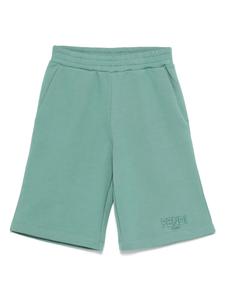 Шорты-бермуды из джерси Fendi Kids, зеленый