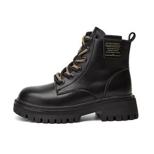 Женские ботинки DAPHNE Martin из экокожи на толстой подошве, черный