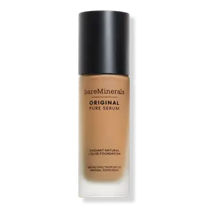Оригинальная жидкая тональная основа Pure Serum Radiant Natural Liquid Foundation Mineral SPF 20 bareMinerals, Medium Warm 3 (medium warm skin with a golden hue)