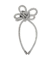 Acne Studios серьга-клипон с кристаллами, серебряный