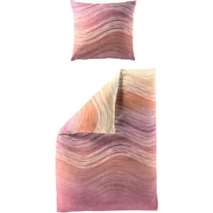 Постельное белье BIERBAUM «4061», мако-сатин, 100% хлопок, легкое в уходе, цвет mango