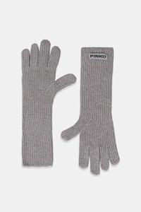Перчатки с шерстью Pinko, серый