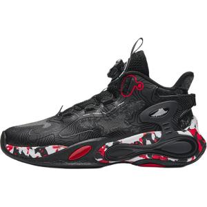 Грозовой разряд Противоскользящие амортизаторы с устойчивостью к истиранию Высокие баскетбольные кроссовки Antakids, черный