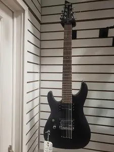 Schecter C-7 Deluxe LH SBK - матовый черный
