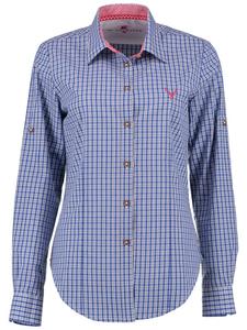 Традиционная блузка Прами средне-синего цвета OS-Trachten