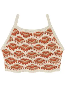 Топ Hawa Mahal в технике кроше Alanui, нейтральный