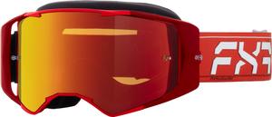 Мотокроссовые очки с логотипом FXR factory ride, Red/White