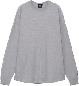 Толстовка с длинными рукавами и вафельным вырезом THE NORTH FACE, унисекс, для взрослых, серый