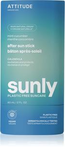 Солнцезащитный успокаивающий крем после загара Sunly без пластика Attitude, mint, cucumber 60 гр