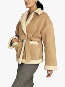 Куртка из искусственной овчины uria A-VIEW, кэмел