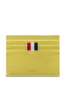 Картхолдер из зернистой кожи THOM BROWNE, желтый