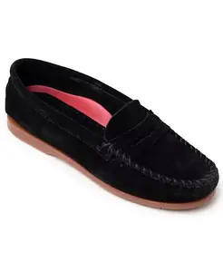 Женские лоферы Mellony Penny из замши Minnetonka, черный