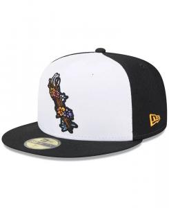 Мужская белая шляпа Corpus Christi Hooks Theme Nights Día De Los Hooks 59FIFTY Fitted New Era