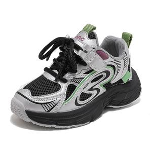 ABC KIDS Детские кроссовки с амортизацией, износостойкие, низкие, цвет черный/серый