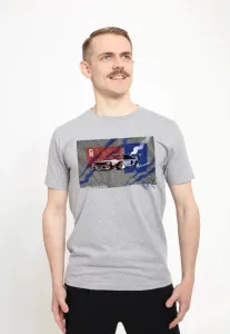 Футболка с принтом в виде кнута мэтта килинга Henry Tiger, Light Heather Grey