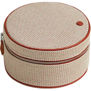 Хлопковая косметичка для хранения Unisex Cognac HERMES, cognac