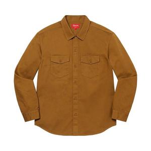 Рубашка Supreme x Raymond Pettibon Work Shirt Washed Brown, коричневый