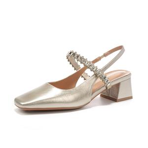 TATAYA Женские туфли на платформе с массивным каблуком шампань, цвет Champagne