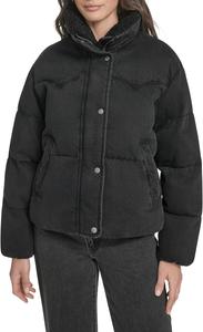 Женский пуховик Levi's короткий объемный, черный
