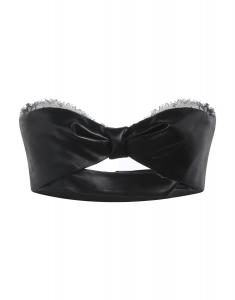 Топ Saint Laurent, черный