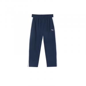 Детские спортивные штаны T7 из трикотажной ткани PUMA, темно-синий