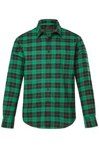 Рубашка на пуговицах классического кроя JP1880, Grass Green/Black