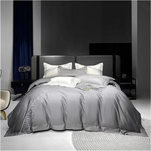 YUSIWOAL Комплект постельного белья Cotton Luxury 1200TC с вышивкой из мягкого сатина