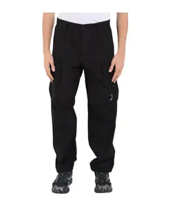 Нейлоновые брюки-карго с эластичным поясом C.P. Company, черный