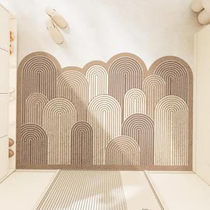 Dajiang Ковер 120x180 см для прихожей/уличного использования, грязеотталкивающий, с петлевым ворсом