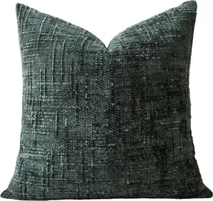 Наволочка из шенилла, наволочка в стиле бохо со скрытой молнией, фактурная декоративная наволочка для подушки в фермерском доме, дома, на диване, кушетке, в спальне Hdvery