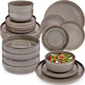 Набор посуды Cairo Graphite - 24 предмета из керамики Sänger, коричневый