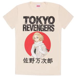Футболка Tokyo Revengers Manjiro Sano Red Circle, песочный