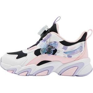 Детская повседневная обувь для дошкольников QIAODAN, черный/розовый