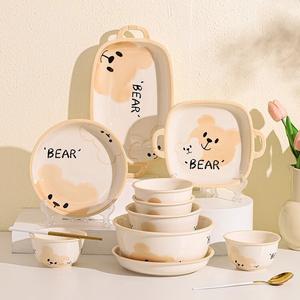 CERAMICS Набор тарелка и миска Cream-Style, 7 дюймов (17.8 см), 1 шт