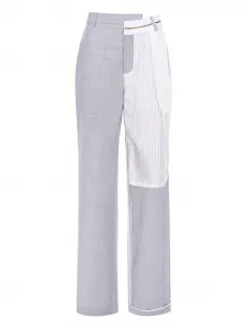 Брюки MARK в тонкую полоску Cuanna, серый